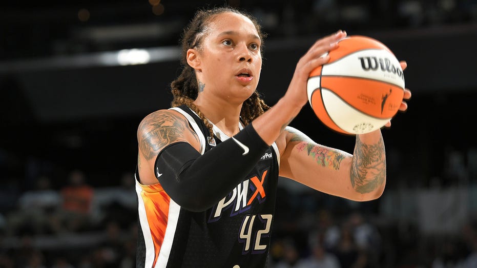Brittney Griner plays for the Mercury in 2021