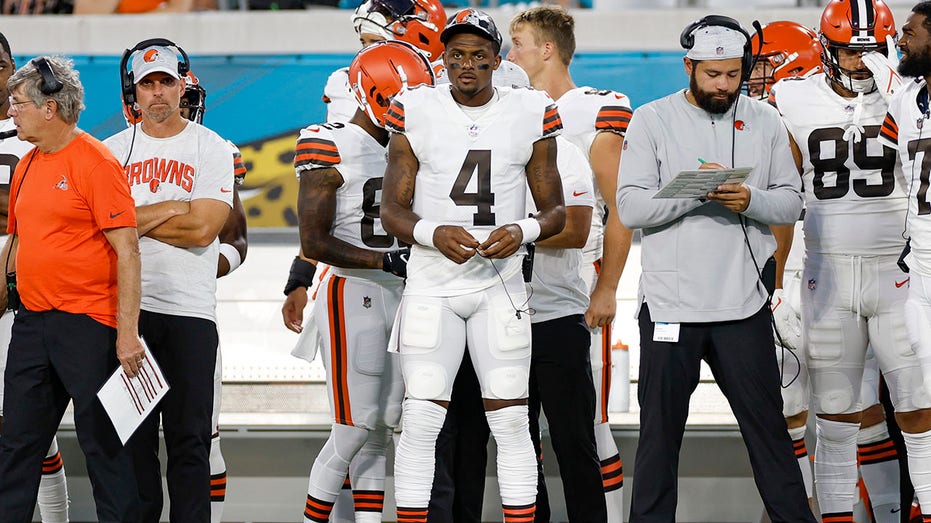 Deshaun Watson during the Browns preseason game