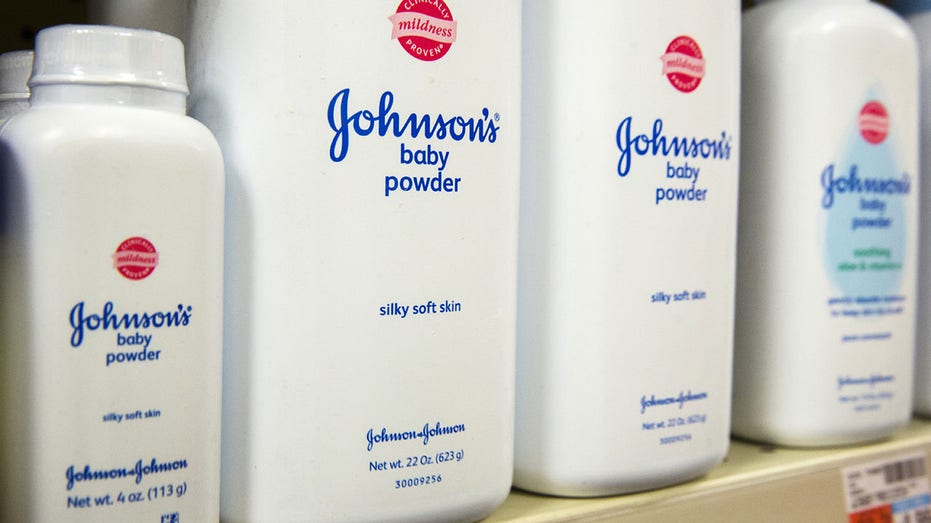 bottles of Johnson & Johnson baby powder