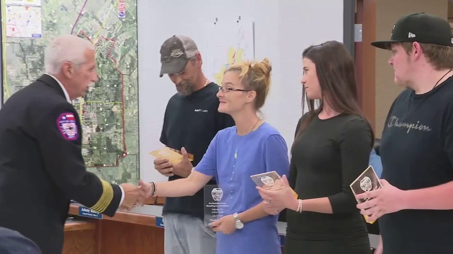 Joshua, Texas fire department honored McDonald's who helped rescue driver