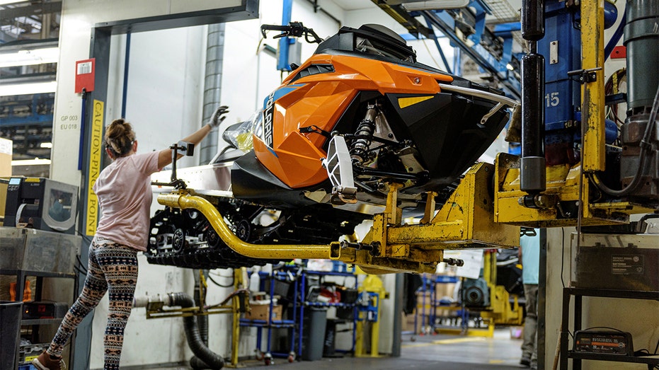 Polaris snowmobile goes through inspection at Minnesota manufacturing plant