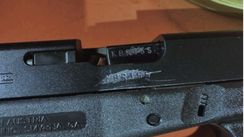 Glock with scratched serial number