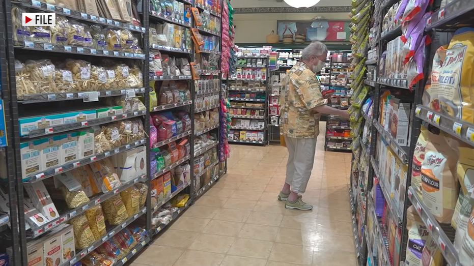 Man in a grocery store