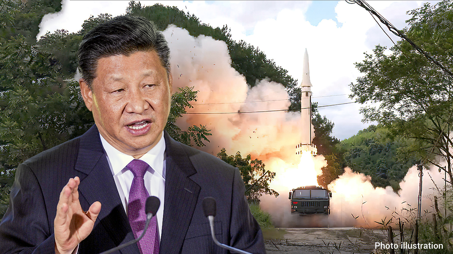 Xi Jinping missile tests near Taiwan illustration