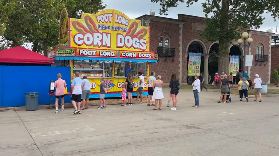 Campbell's corn dog stand
