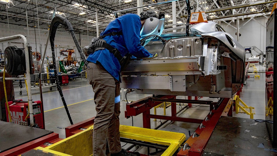 A man working in a factory