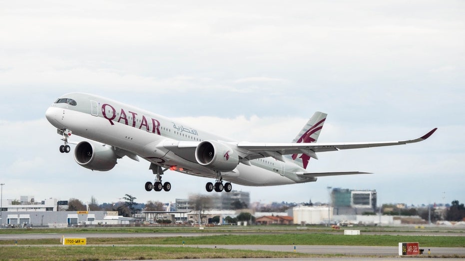 Qatar Airways Airbus A350 takeoff