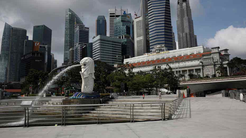 Empty park in Singapore