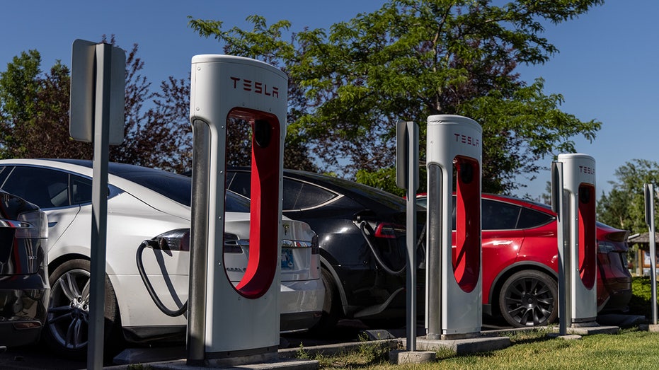 Tesla charging station