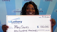 Iowa woman wins $100K lottery for the second time in 2 years