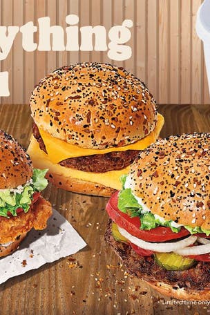 Burger King tests BAGEL bun