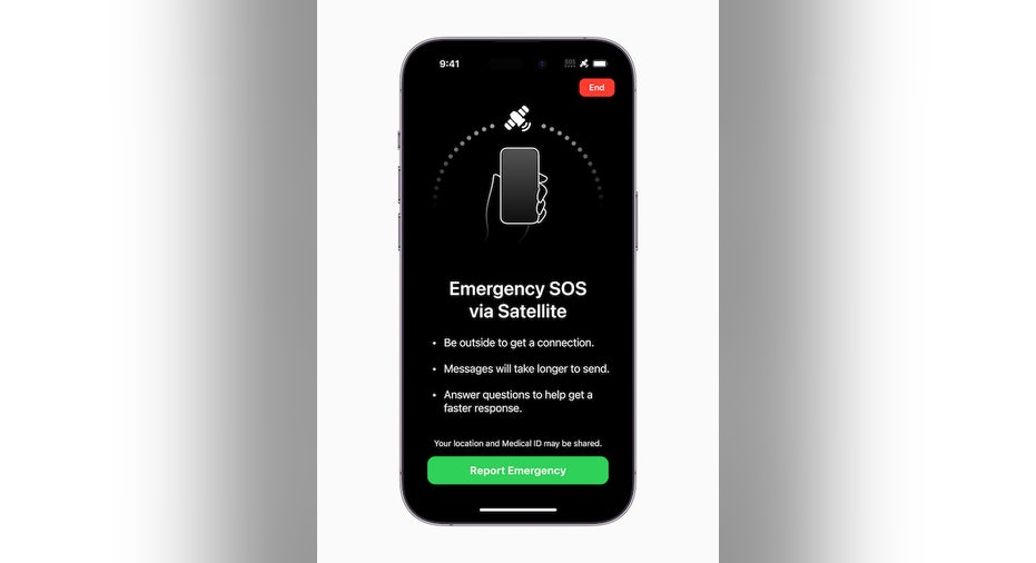 Apple Emergency SOS homescreen
