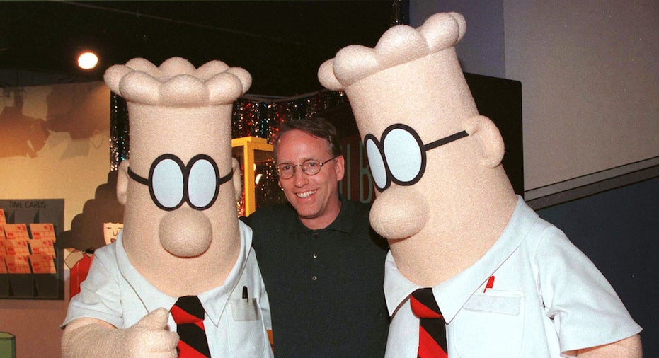 Scott Adams with Dilbert