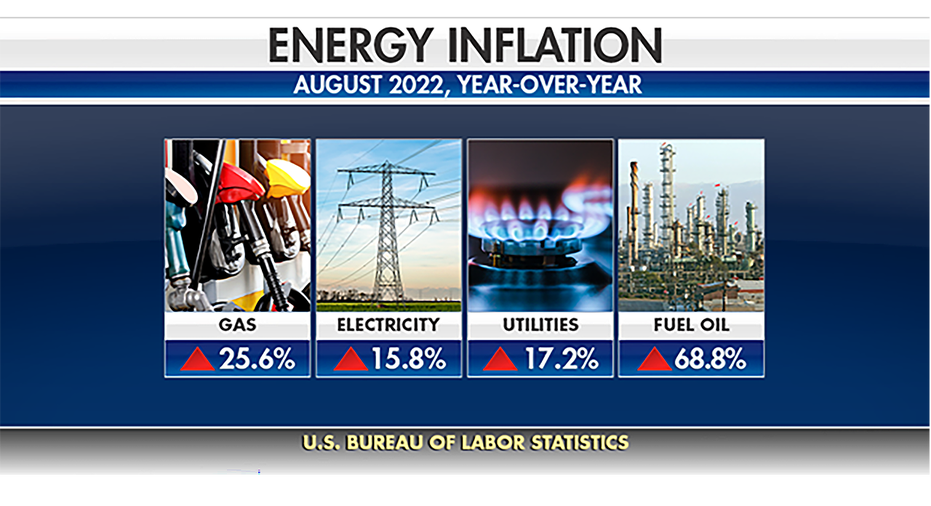 August 2022 inflation statistics graphic energy