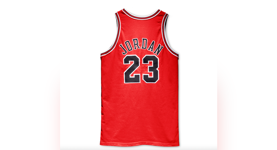 Michael Jordan Back Signed Chicago Bulls Home Jersey