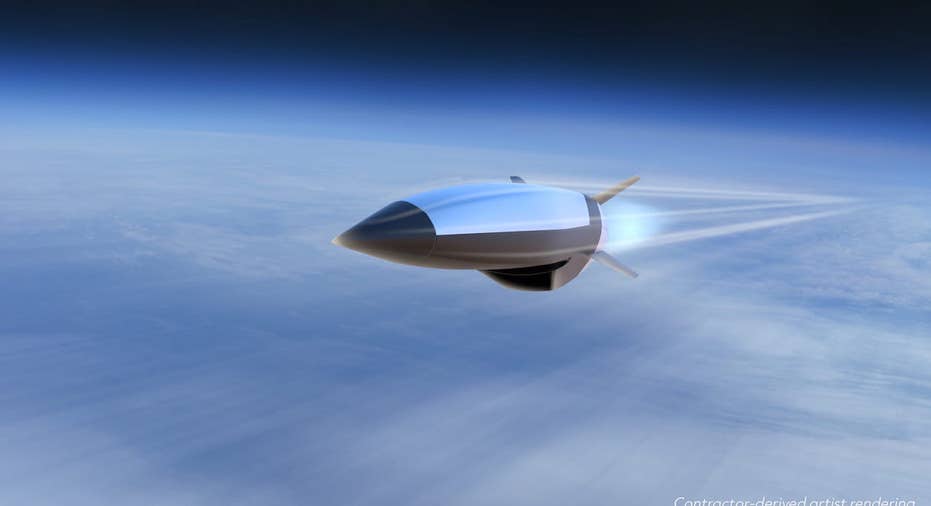 Rendering of Raytheon's Hypersonic Attack Cruise Missile