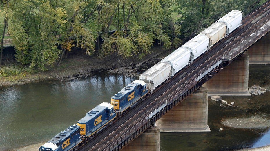 CSX freight train in West Virginia