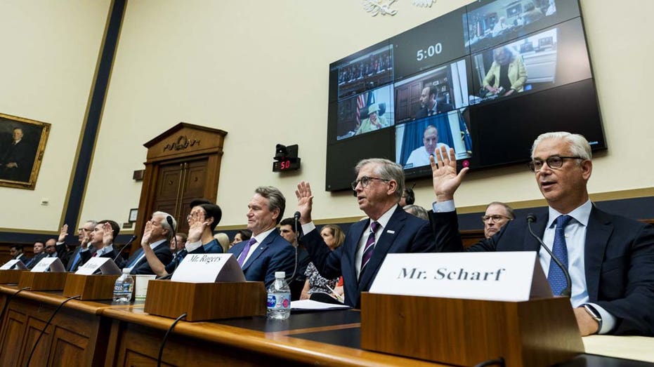 Bank CEOs testifying to Congress