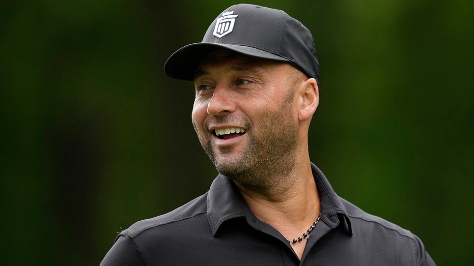 Derek Jeter at a golf pro-am in June 2022