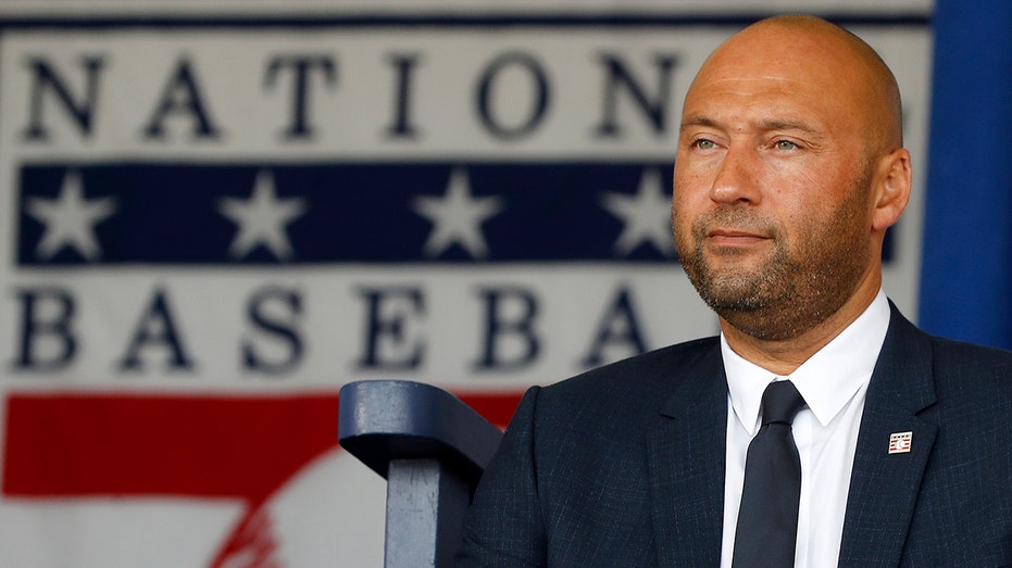 Derek Jeter at the Baseball Hall of Fame