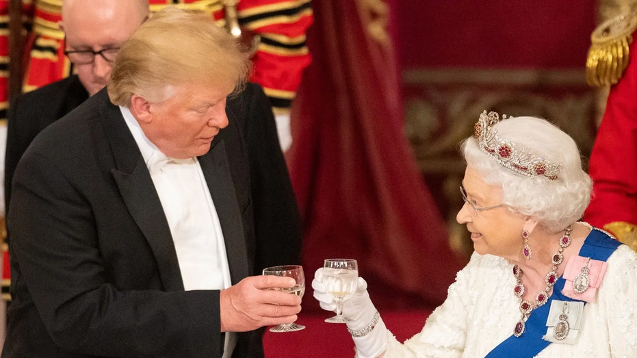 Queen Elizabeth and Donald Trump