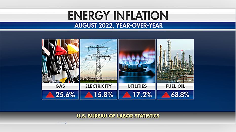 August 2022 inflation statistics graphic energy