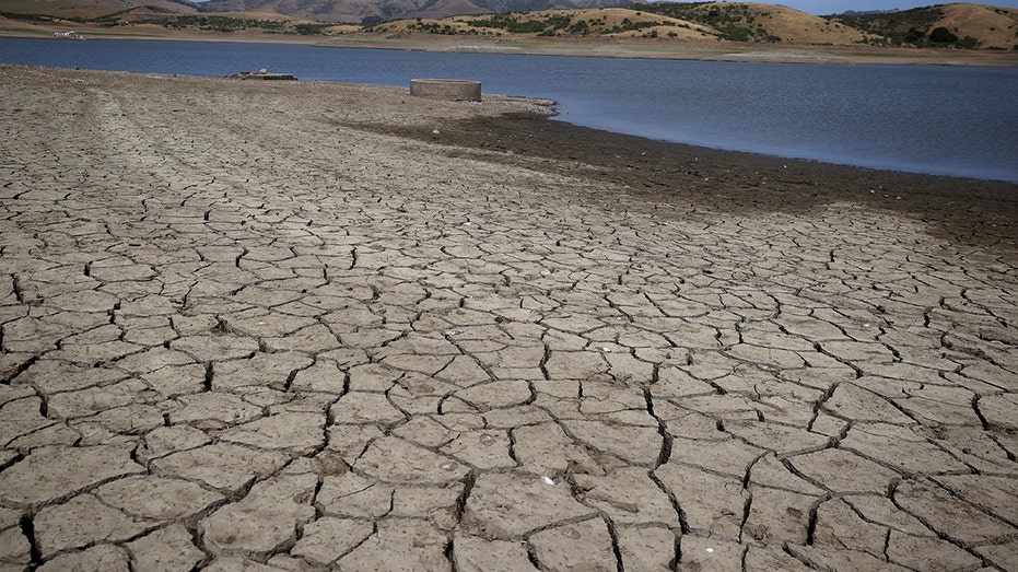 Cracked terrain in California