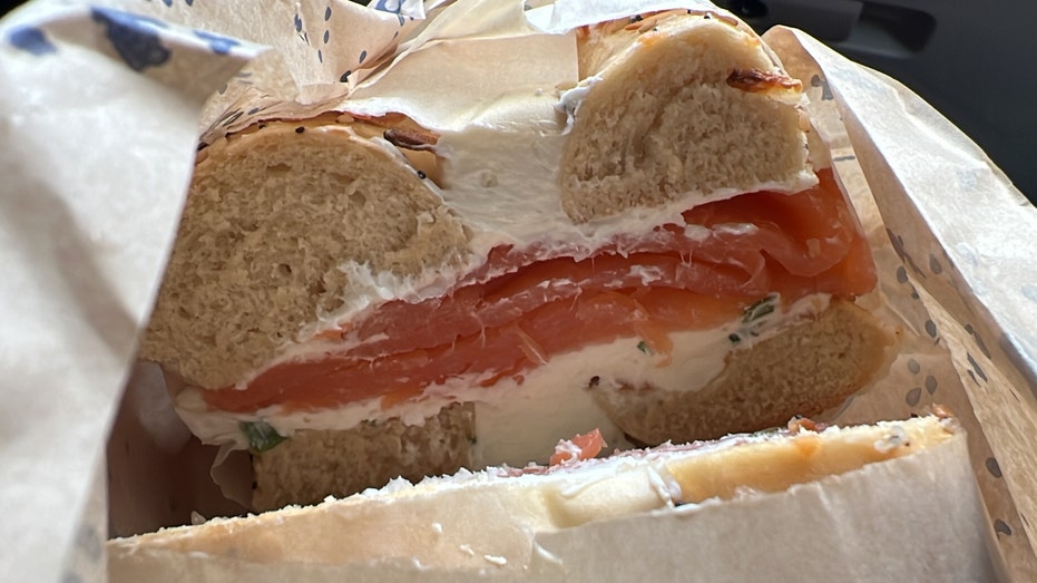salmon bagel