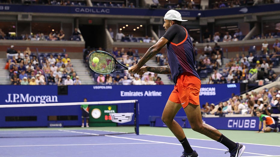 Nick Kyrgios during the second round