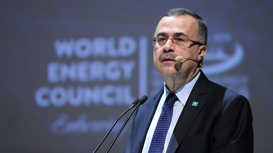 A photo of Amin H. Nasser at the World Energy Council