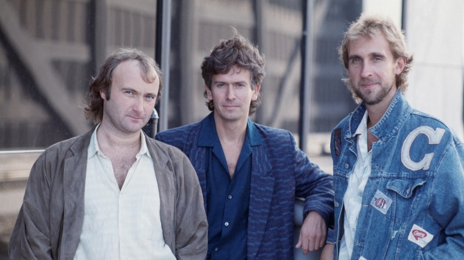 Genesis members during Invisible Touch tour