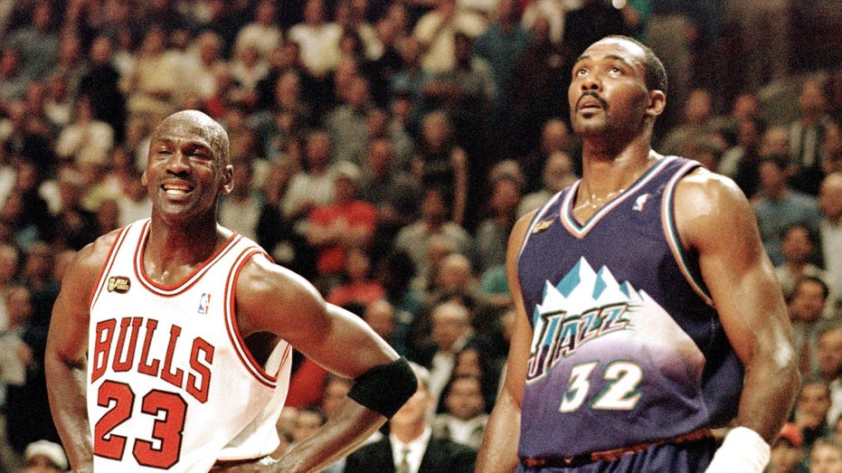 Michael Jordan and Karl Malone