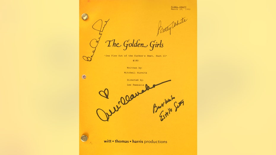 Betty White Golden Girls script
