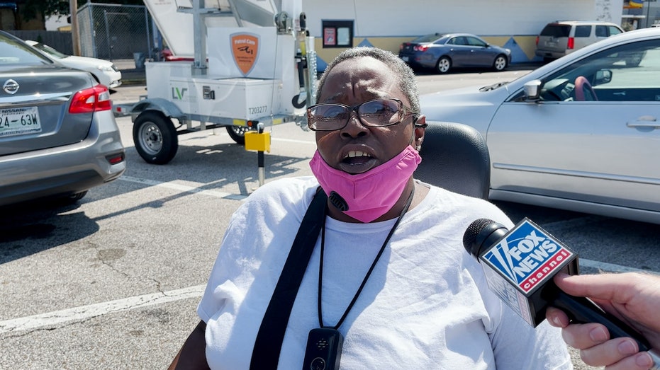 Woman from Memphis in wheelchair