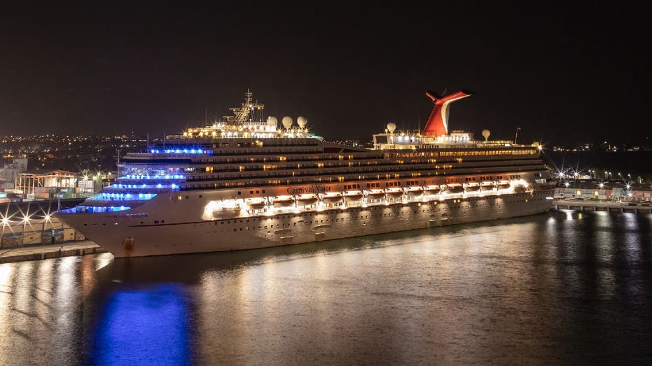 Carnival Cruise ship at night