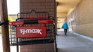 A shopping cart outside a T.J. Maxx store in Pinole, California, US, on Tuesday, May 10, 2022. TJX Cos Inc. is scheduled to release earnings figures on May 18.  - Fox Business News
