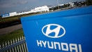 Signage is displayed outside the Hyundai Motor Manufacturing Alabama (HMMA) facility in Montgomery, Alabama, U.S.