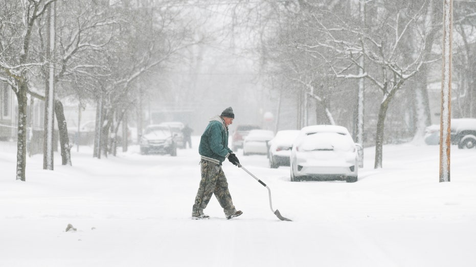 Snowstorm in Toledo, Ohio