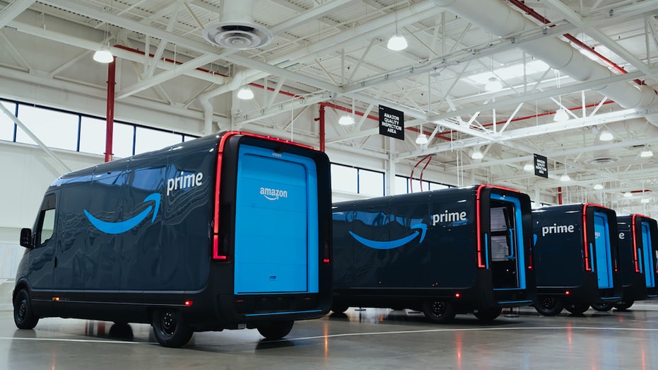 Amazon's Rivian vans