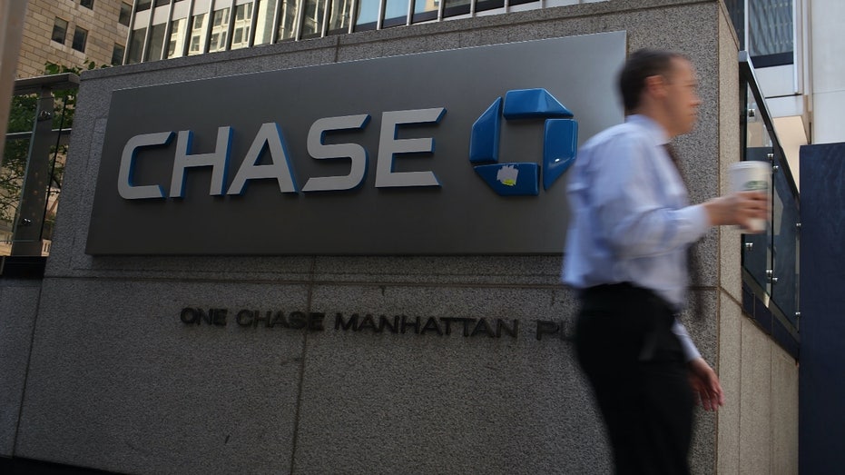 Chase Bank logo in New York