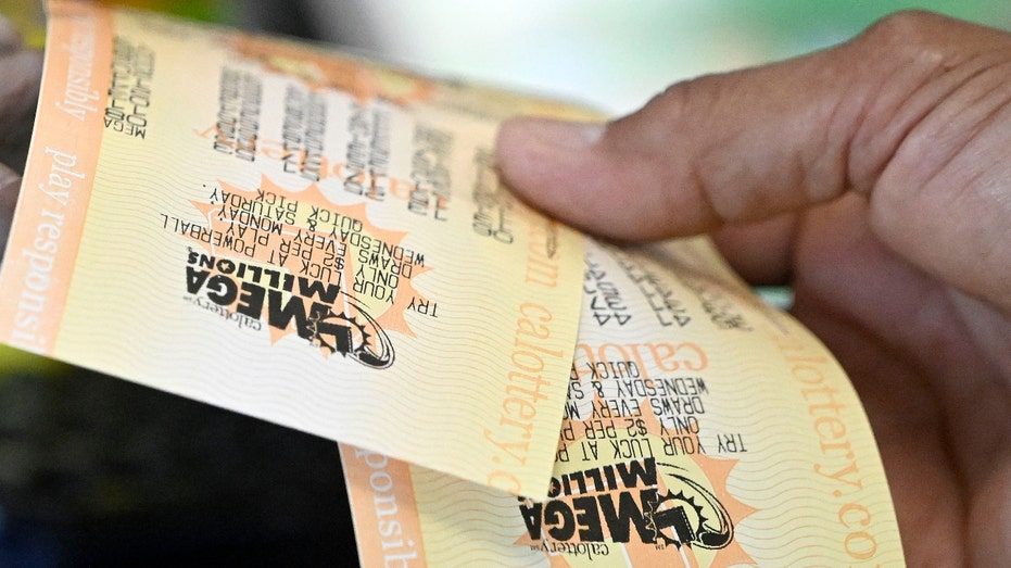 A couple of Mega Millions tickets