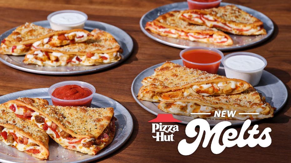 The four Pizza Hut Melt options