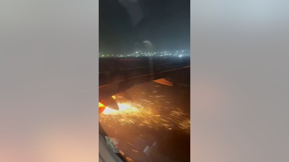 India plane catches fire during takeoff