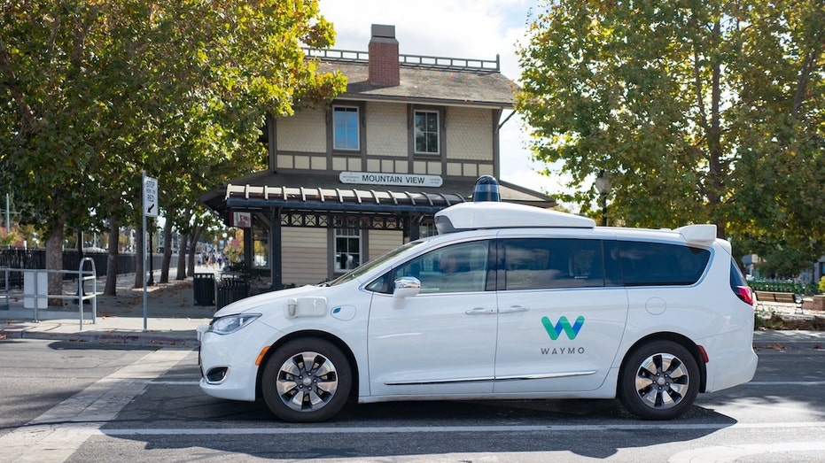 Waymo autonomous vehicle in Mountainview, CA