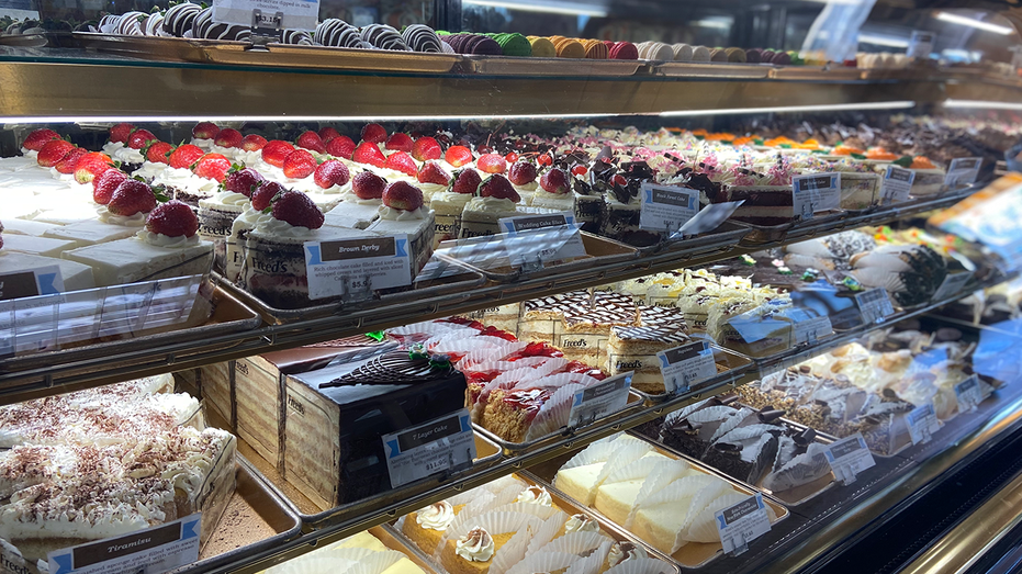 Sweets on display at Vegas bakery
