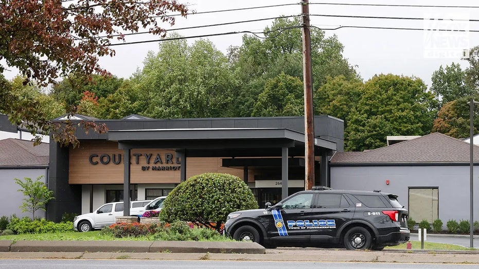 Exterior of the Marriot Hotel in Poughkeepsie after the murder of Paul Kutz