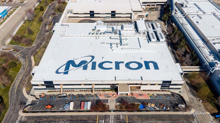 Micron building seen in photo
