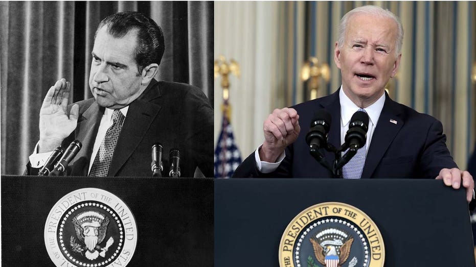 Presidents Richard Nixon, Joe Biden
