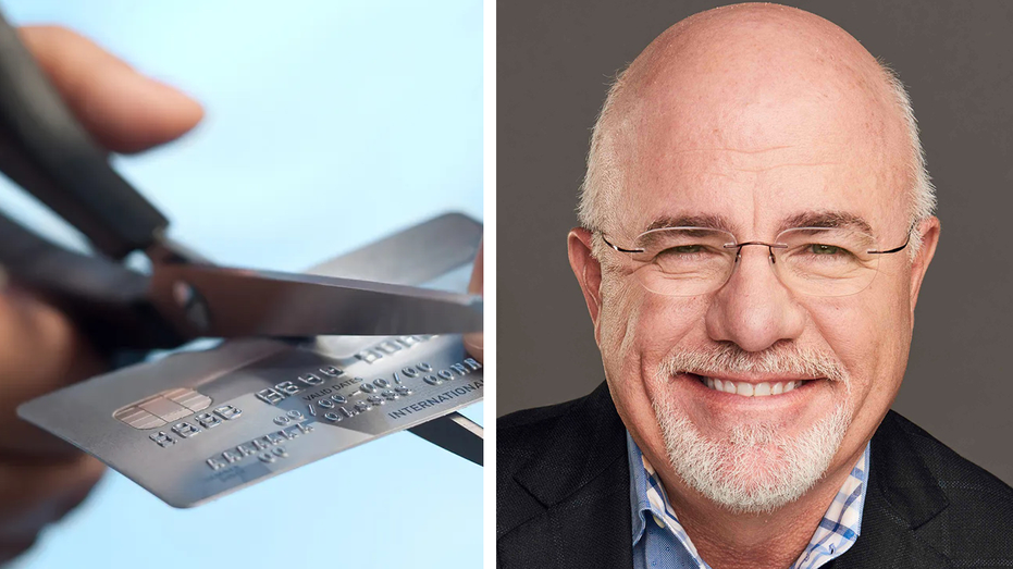 Dave Ramsey and credit card being cut