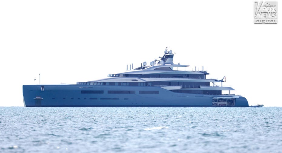 Aviva superyacht takes up the entire horizon
